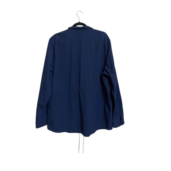 Oakley Jacket Snap Front Pockets Size 2XL Navy Blue READ - Picture 2 of 6